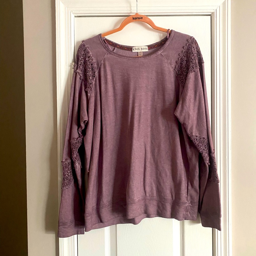 Knox rose embellished cut out sweatshirt